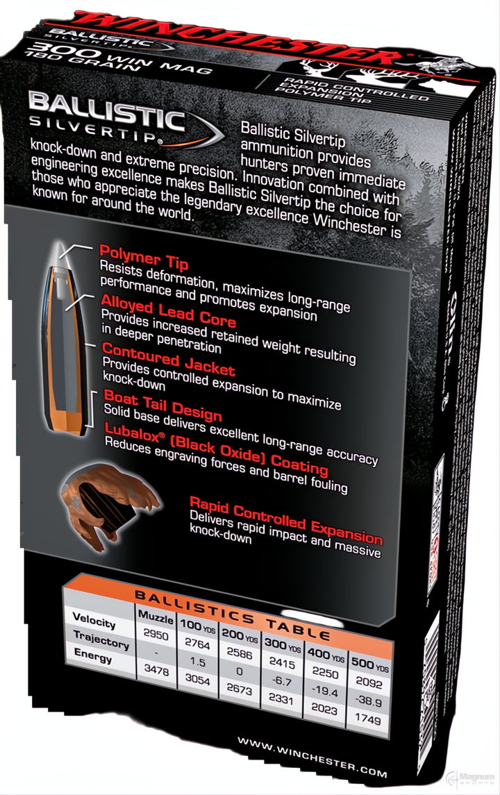Winchester Ballistic ST 300WM 180gr PT