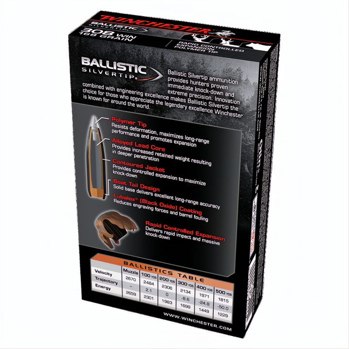 Winchester Ballistic ST 308Win 168gr PT