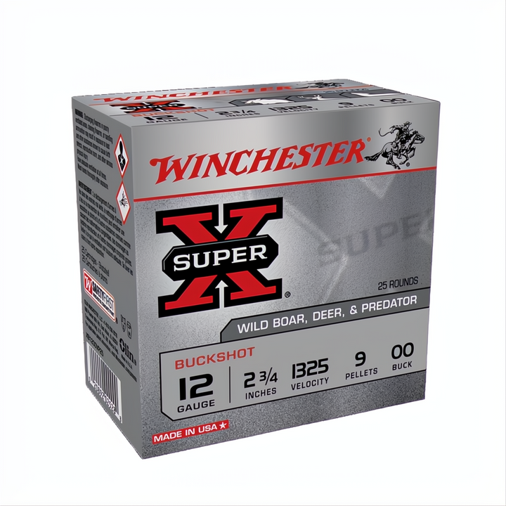 Winchester Buckshot 12G Oo Buck 2-3/4" 9 Pellet