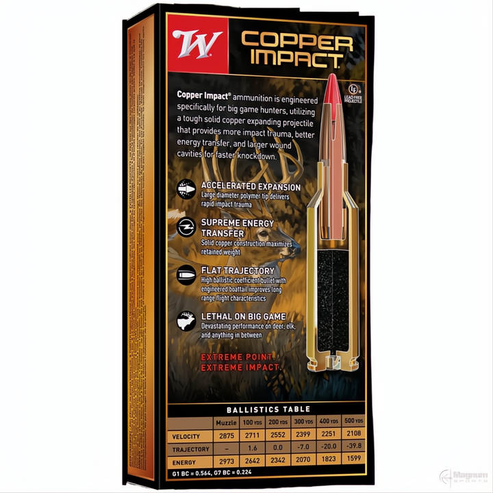 Winchester Copper Impact LF 6.8WST 162gr XP