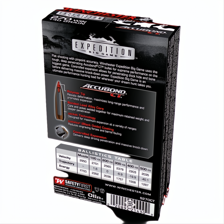 Winchester Expedition Big Game 270Win 140gr ABCT