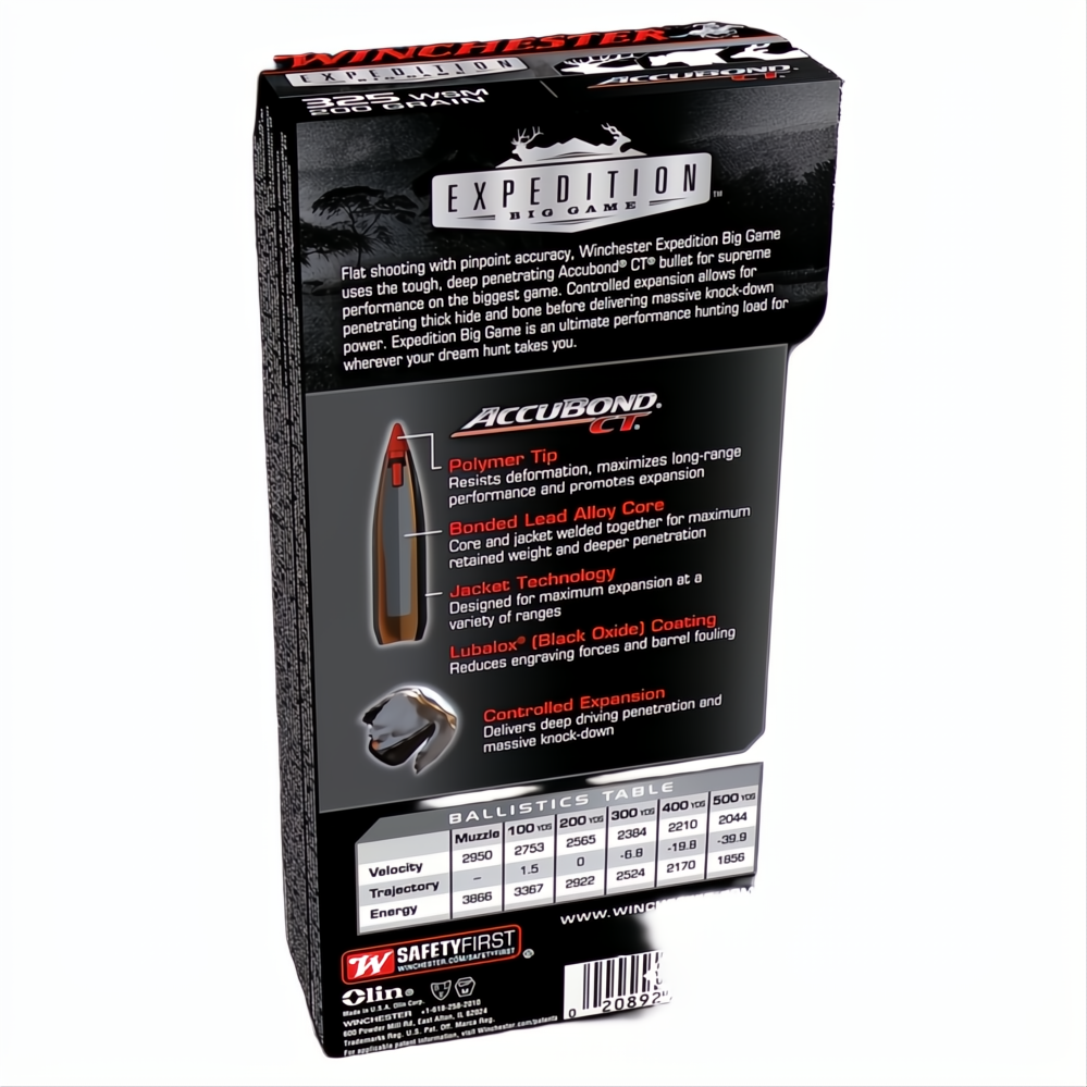 Winchester Expedition Big Game 325WSM 200gr ABCT