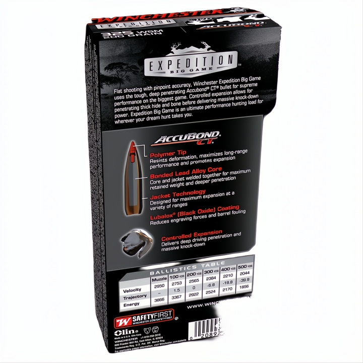 Winchester Expedition Big Game 325WSM 200gr ABCT