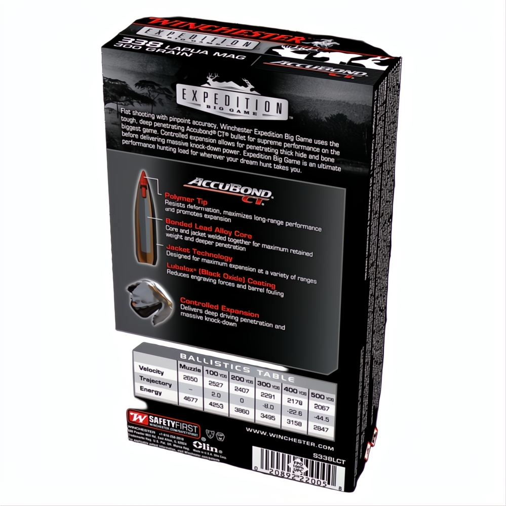 Winchester Expedition Big Game 338 Lapua 300gr ABCT