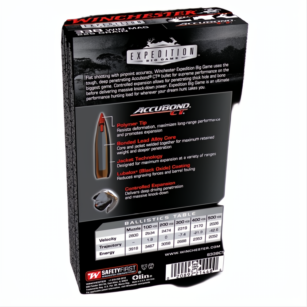 Winchester Expedition Big Game 338Wm 225gr ABCT