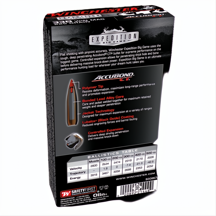 Winchester Expedition Big Game 338Wm 225gr ABCT