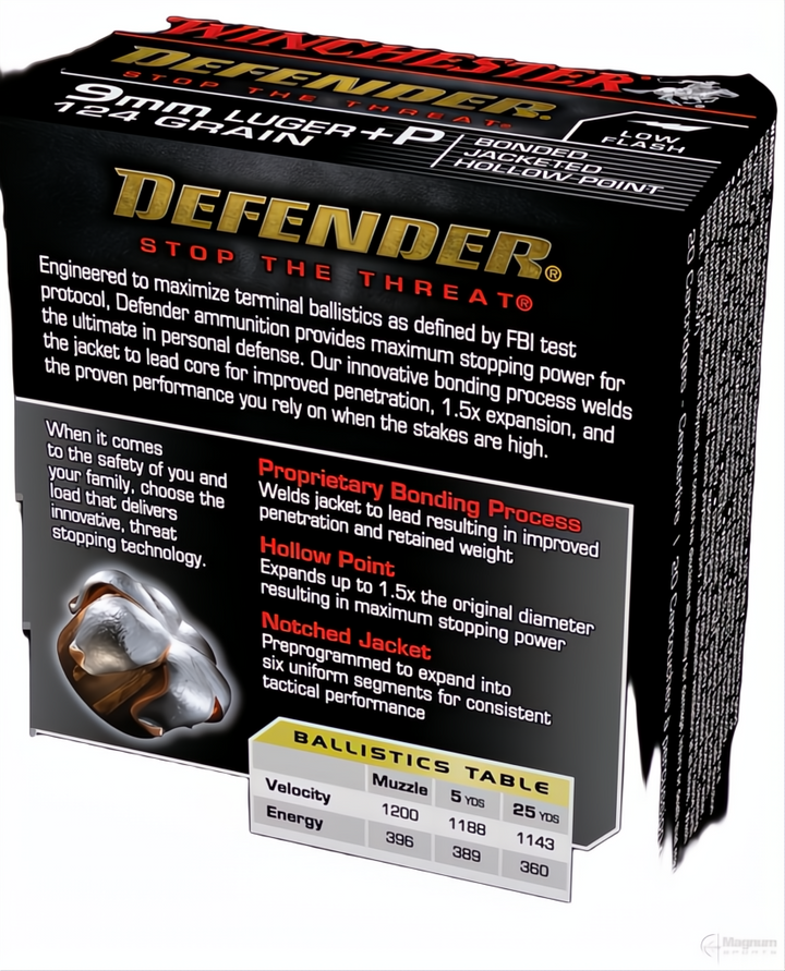 Winchester PDX1 9mm 124gr Bonded