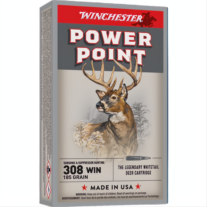 Winchester Power Point 308Win 185gr Subsonic