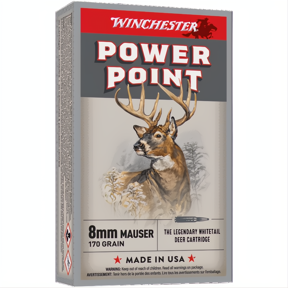 Winchester Power Point 8mm Mauser 170gr PP