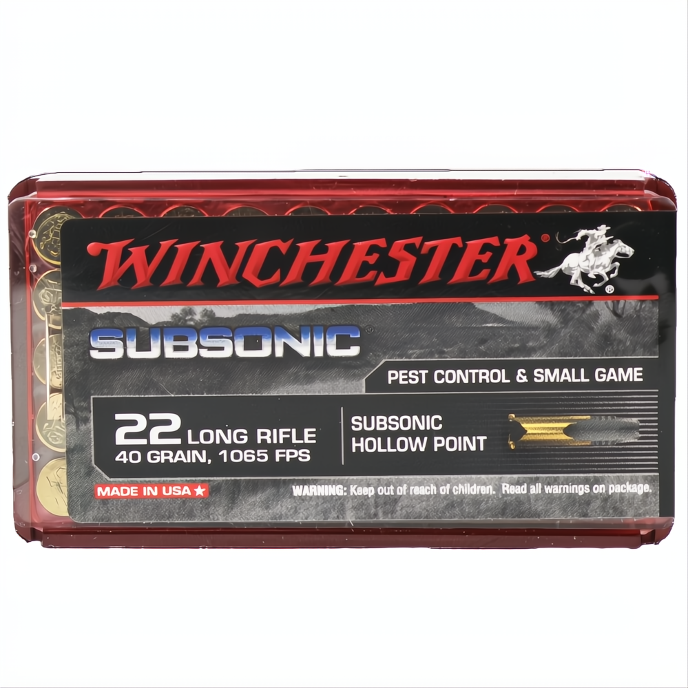Winchester Subsonic 22LR 40gr HP