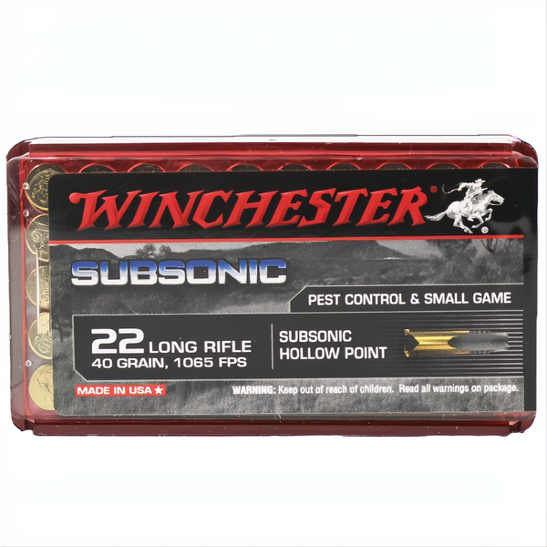 Winchester Subsonic 22LR 40gr HP
