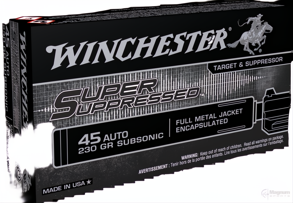 Winchester Super Suppressed 45ACP 230gr FMJ
