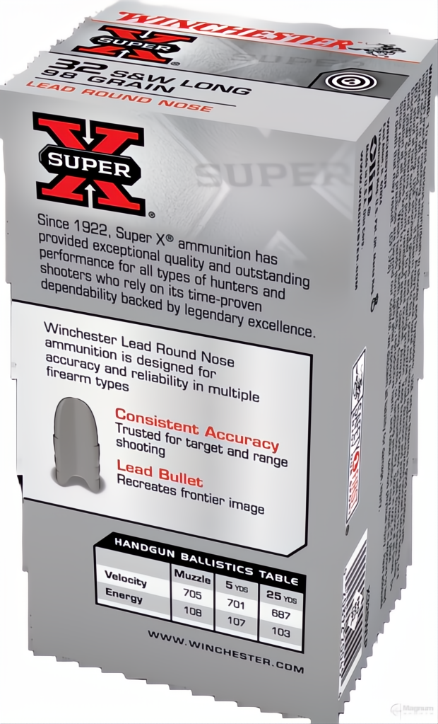Winchester Super X 32S&amp;W Long 98gr LRN