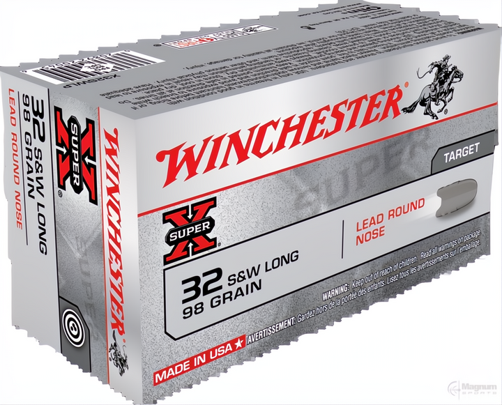 Winchester Super X 32S&amp;W Long 98gr LRN