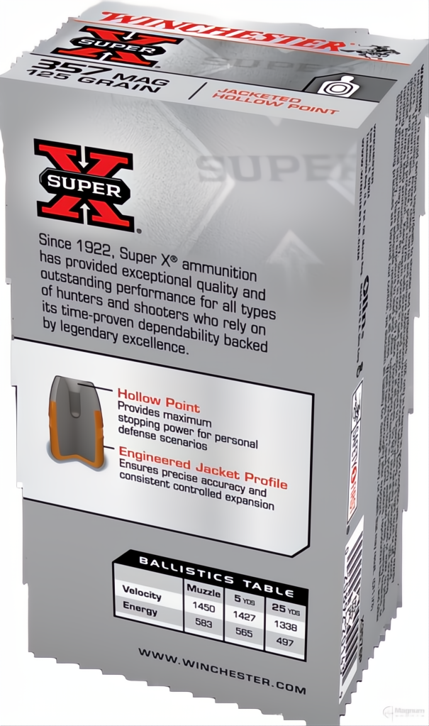 Winchester Super X 357Mag 125gr JHP