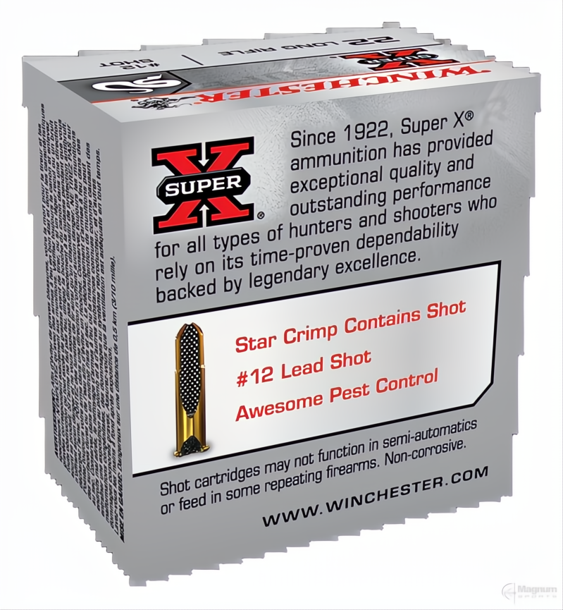 Winchester Super X Rat Shot 22LR 12 Shot
