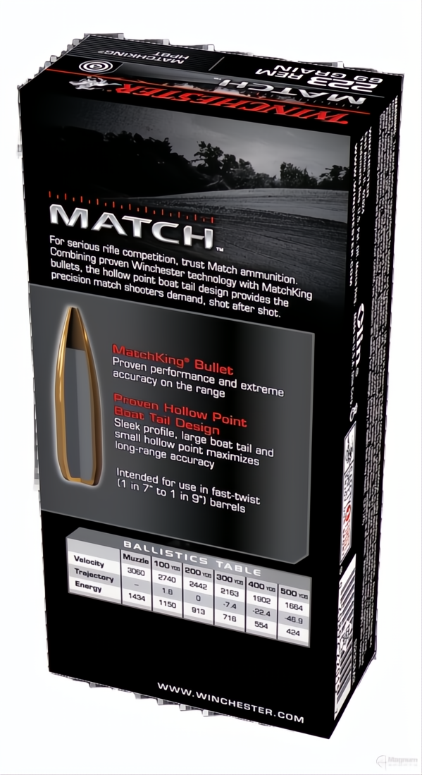 Winchester Supreme 223Rem 69gr BTHP Match
