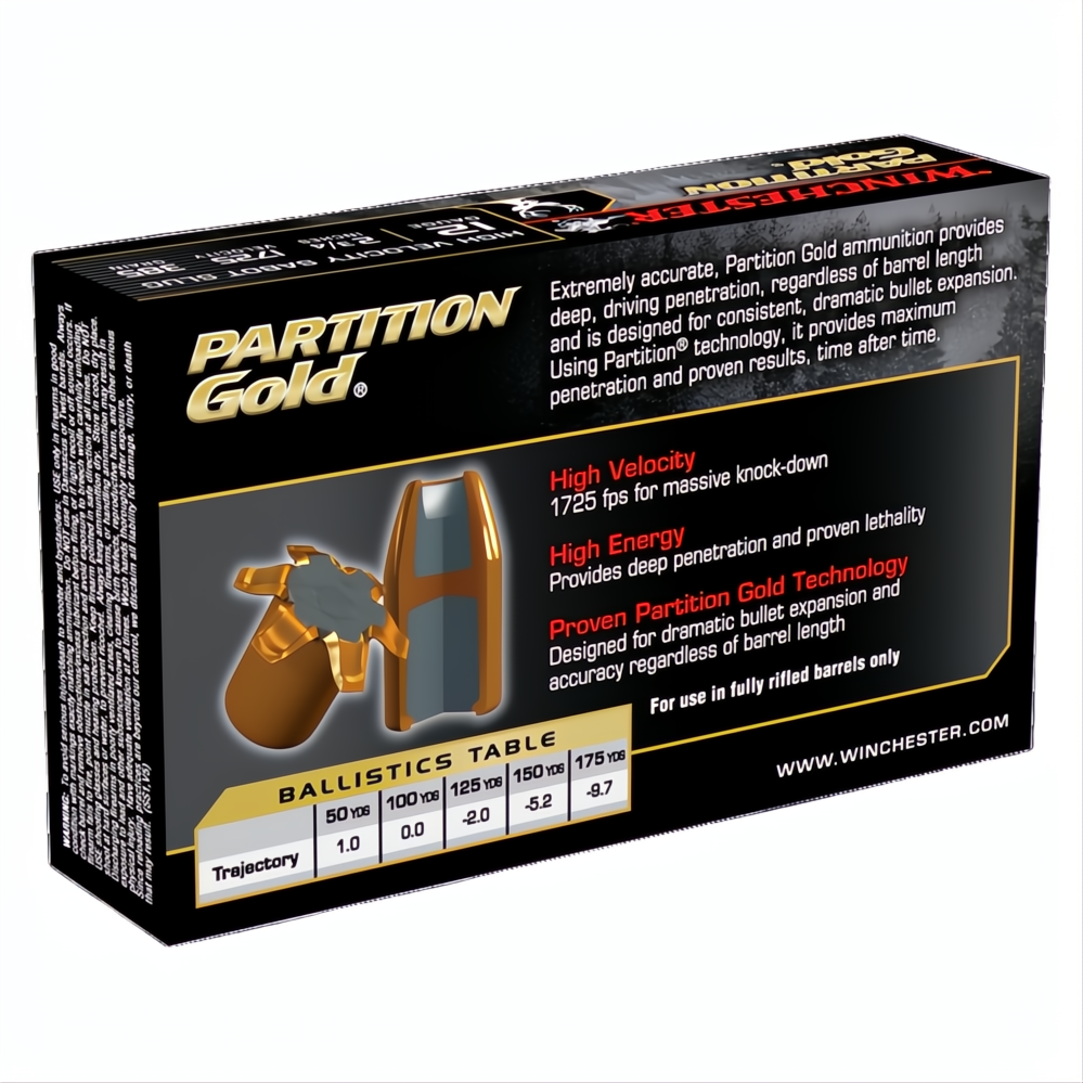 Winchester Supreme Partition Gold 12G Slug 2-3/4" 385gr