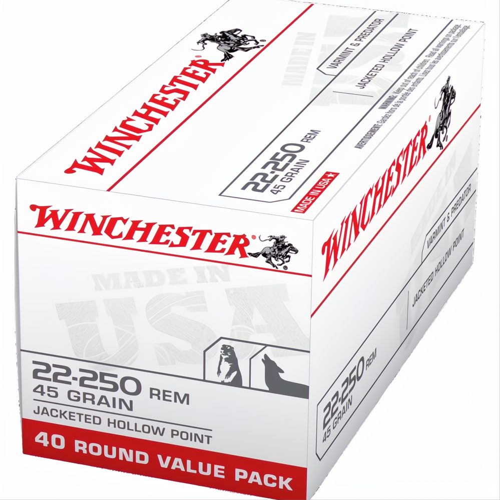Winchester USA Value Pack 22-250Rem 45gr JHP