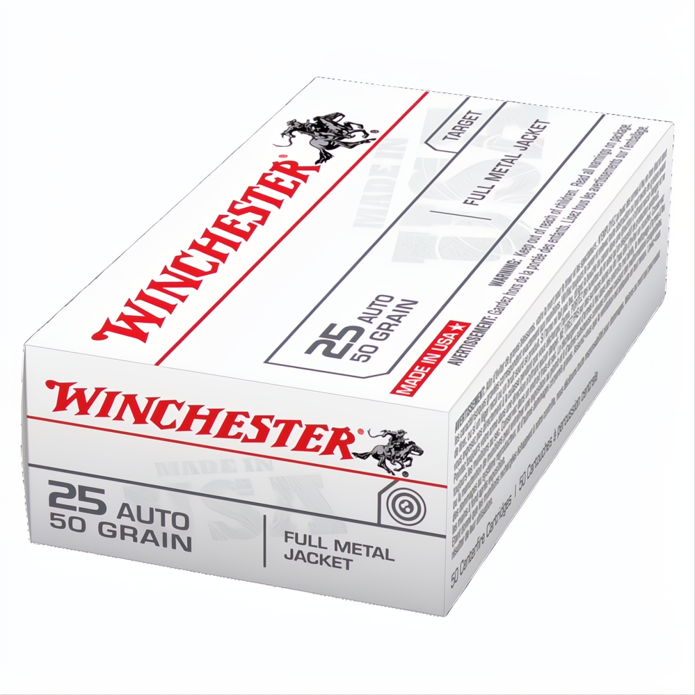 Winchester USA Value Pack 25 ACP 50gr FMJ