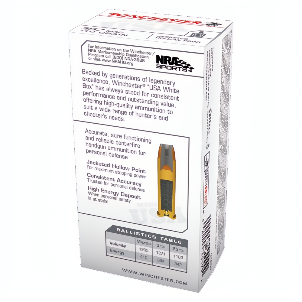 Winchester USA Value Pack 357Mag 110gr JHP