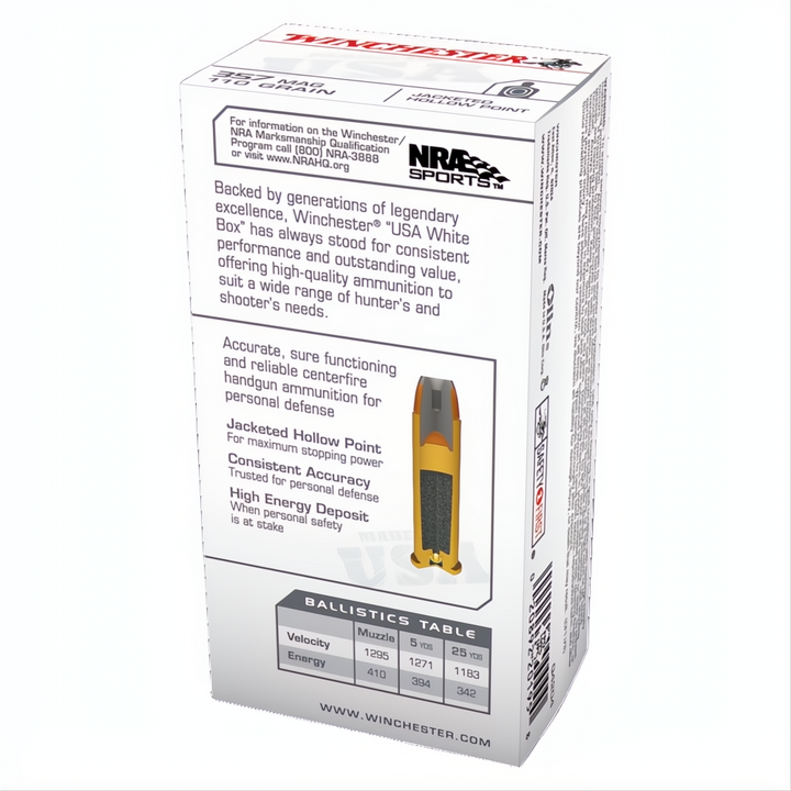 Winchester USA Value Pack 357Mag 110gr JHP