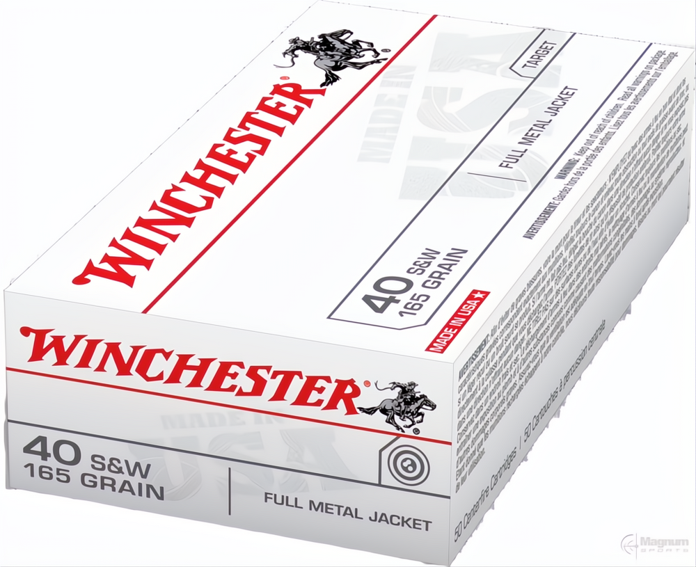Winchester Value Pack 40S&W 165gr FMJ FN