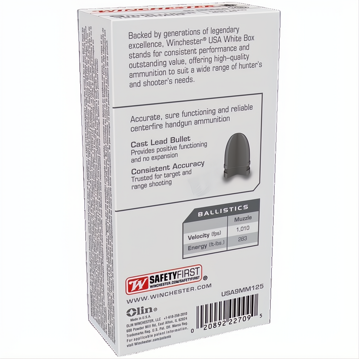 Winchester Value Pack 9mm 125gr LRN