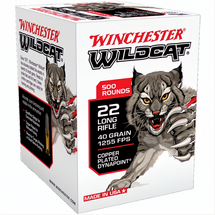 Winchester Wildcat 22LR 40gr Copper Plated Dynapoint