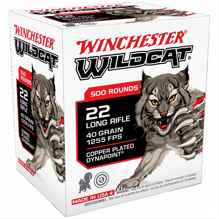 Winchester Wildcat 22LR 40gr Copper Plated Dynapoint