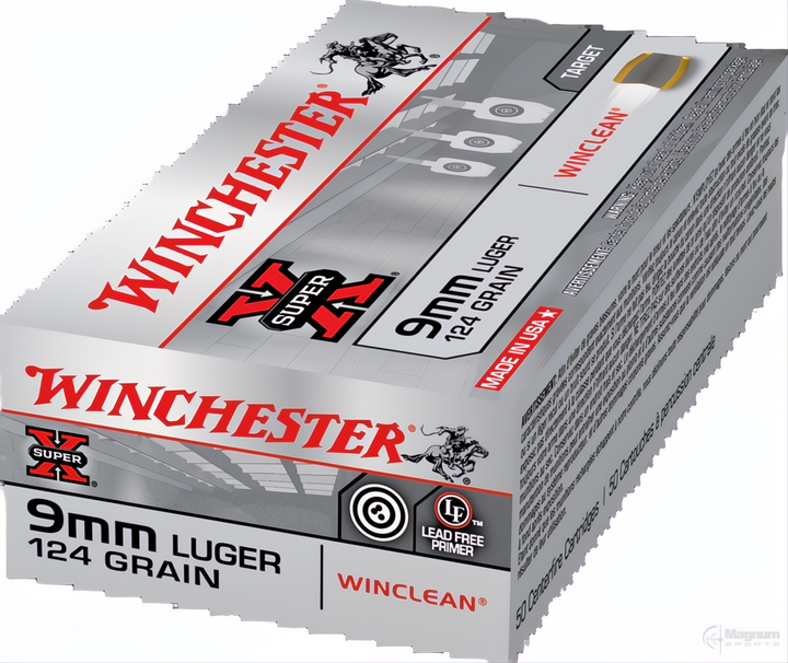 Winchester Winclean 9mm 124gr BEB