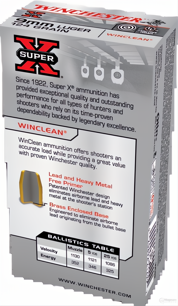 Winchester Winclean 9mm 124gr BEB