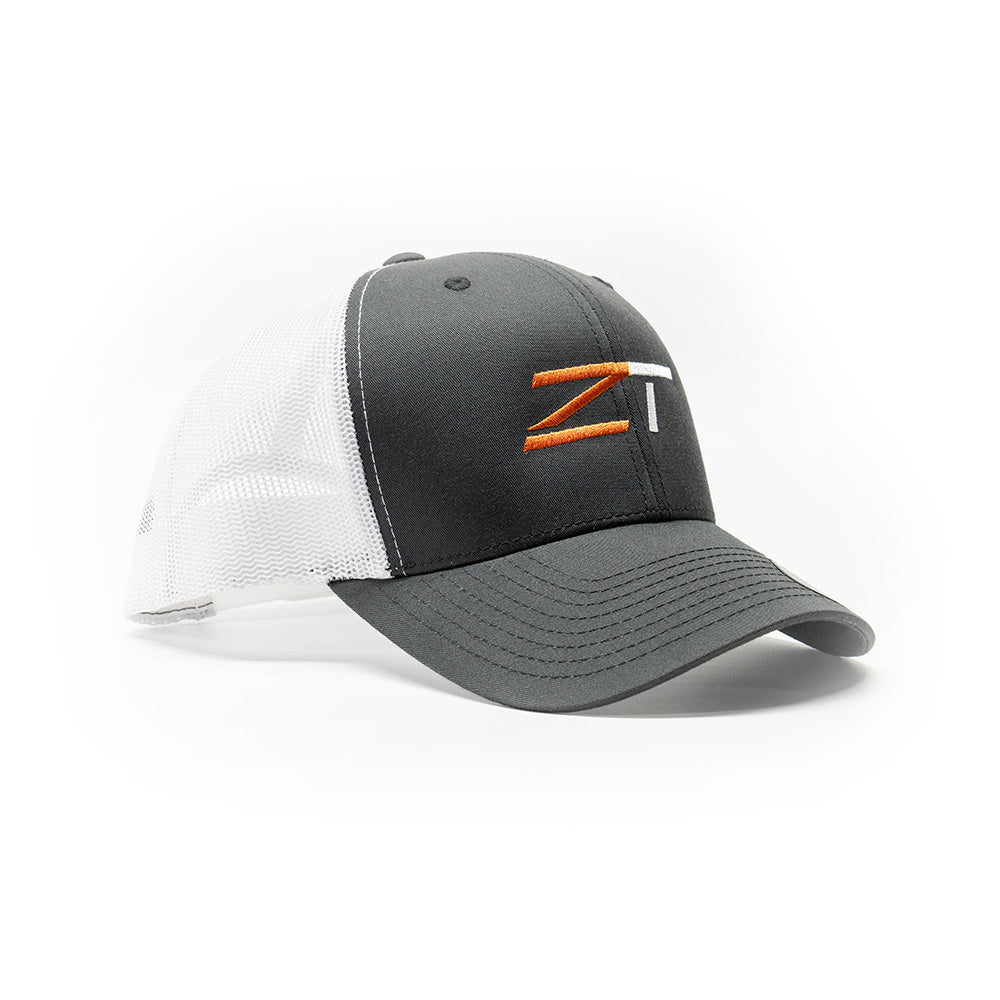 ZeroTech Classic Retro Trucker Cap Charcoal/White