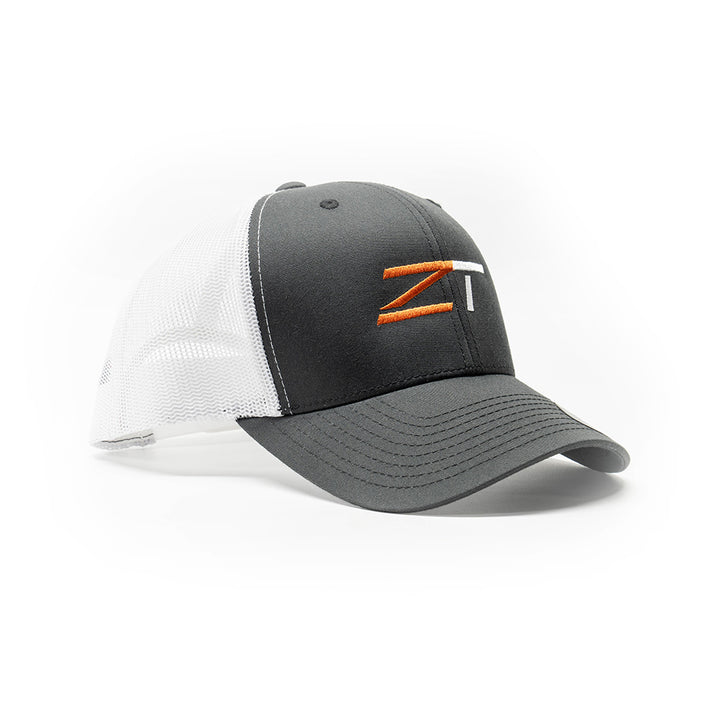 ZeroTech Classic Retro Trucker Cap Charcoal/White