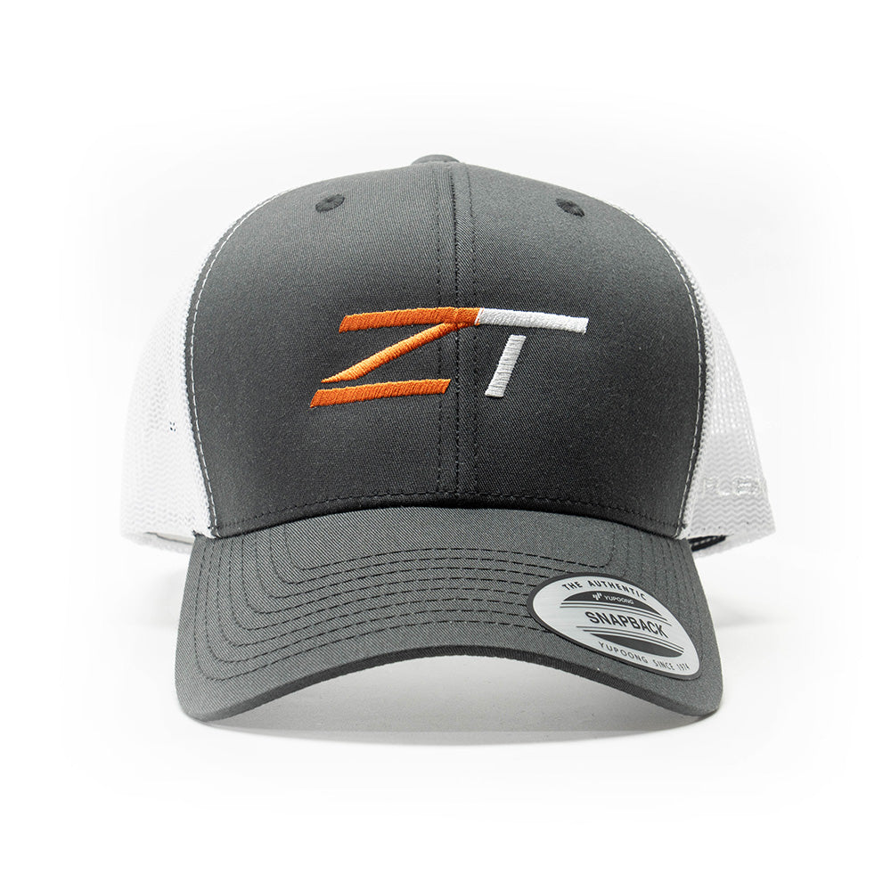 ZeroTech Classic Retro Trucker Cap Charcoal/White