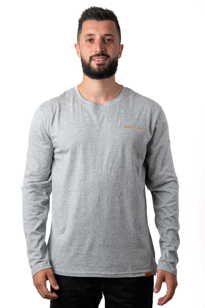 ZeroTech Long Sleeve Tee Style 1 Light Grey Large