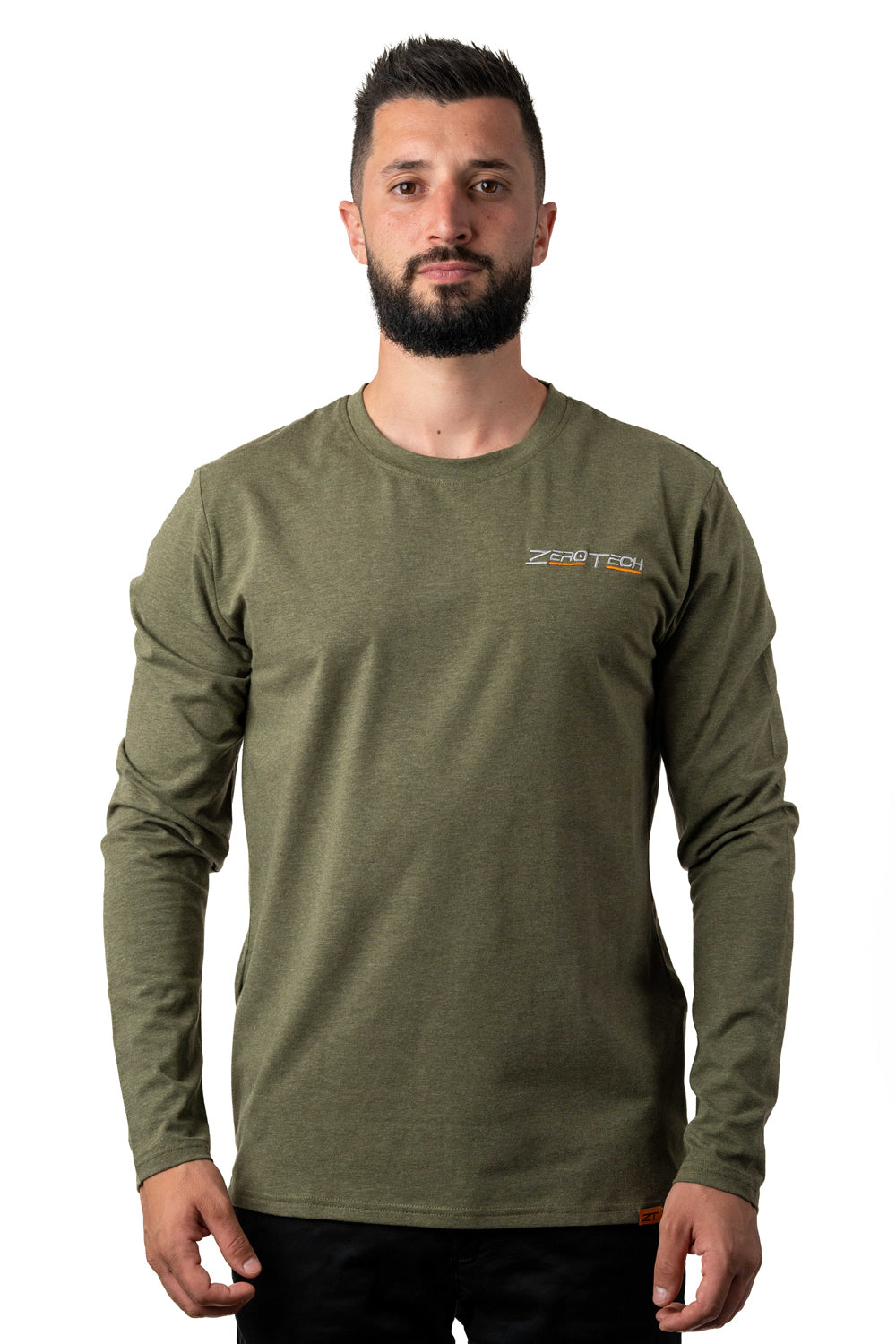 ZeroTech Long Sleeve Tee Style 1 Olive Green Large