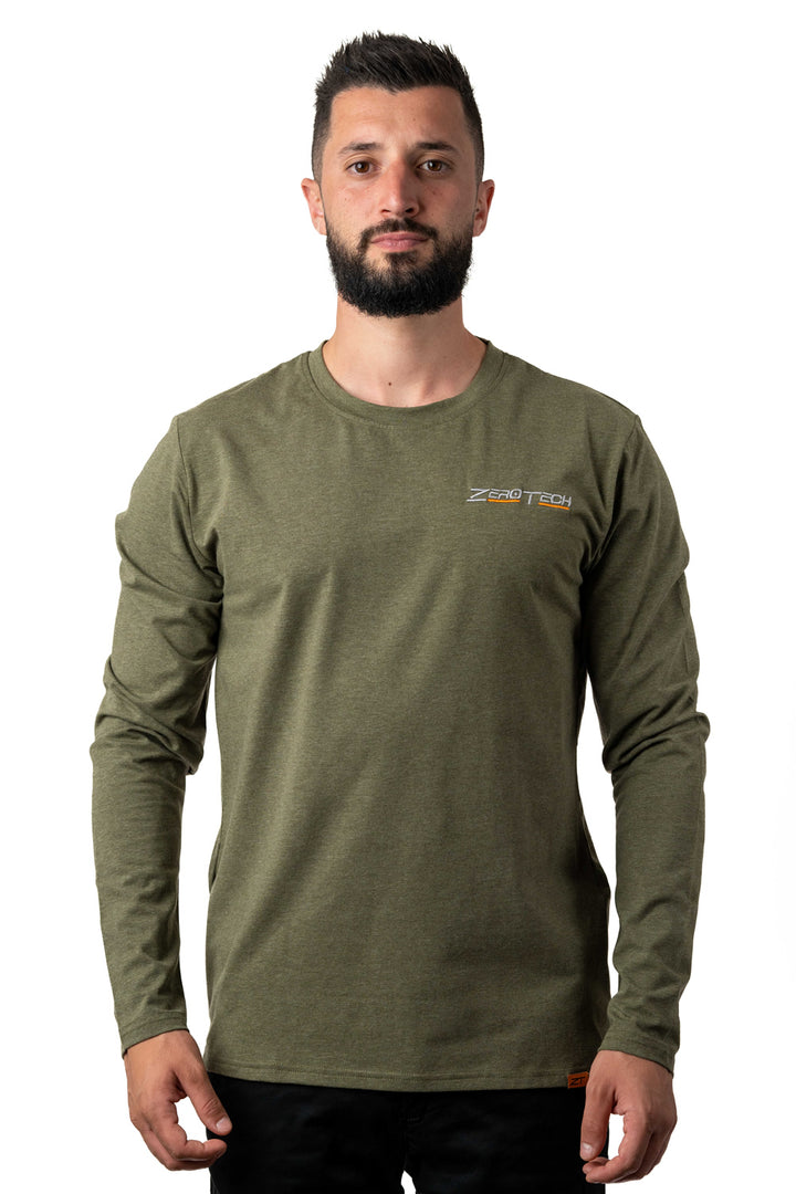 ZeroTech Long Sleeve Tee Style 1 Olive Green Medium