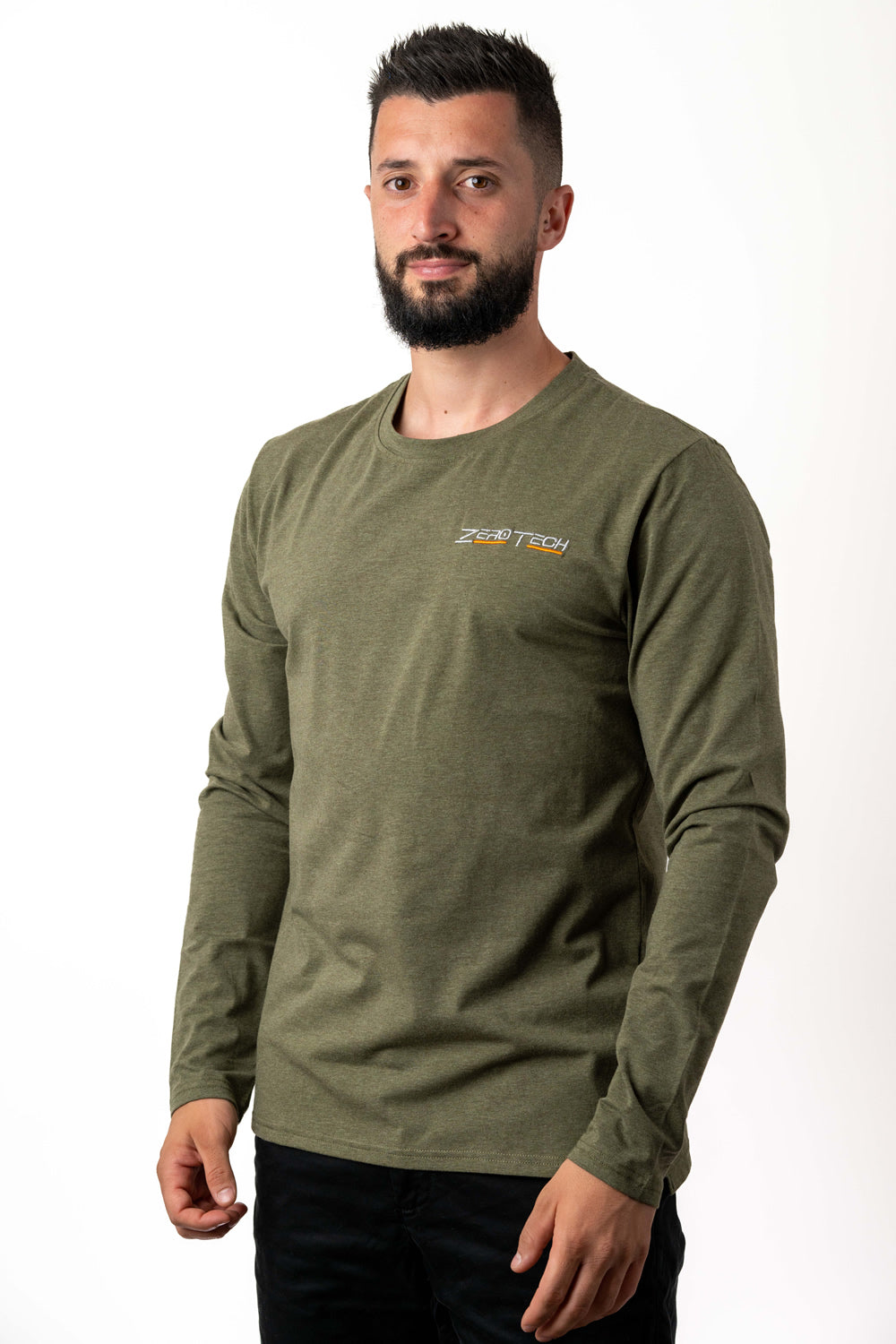 ZeroTech Long Sleeve Tee Style 1 Olive Green Medium