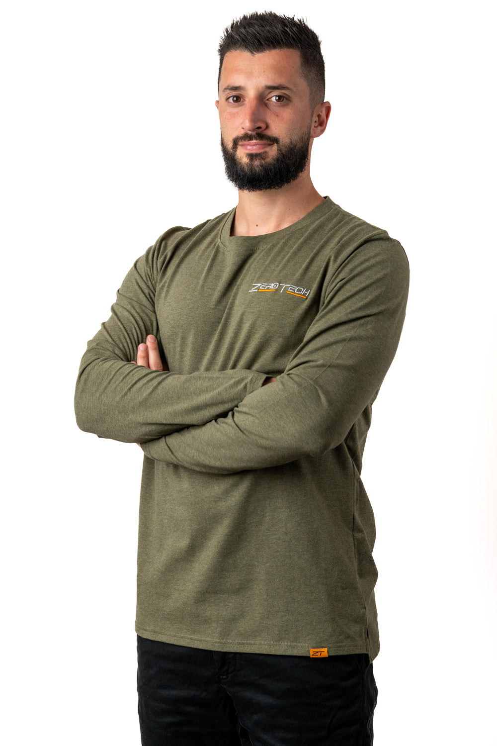 ZeroTech Long Sleeve Tee Style 1 Olive Green Medium