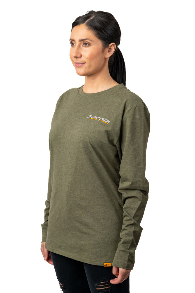 ZeroTech Long Sleeve Tee Style 1 Olive Green Medium