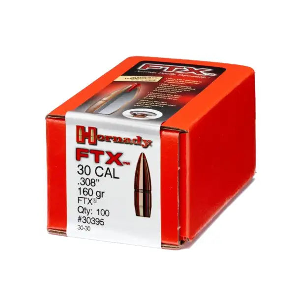 Hornady .308 30 cal 160 grain FTX Bullets 100 pack  for 30-30 Win