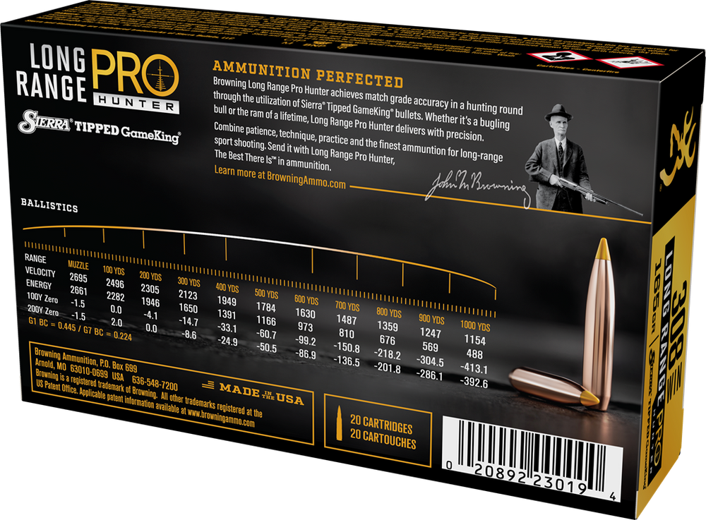 Browning Lrph 308WIN 165gr Sierra Gameking (20 Pack)