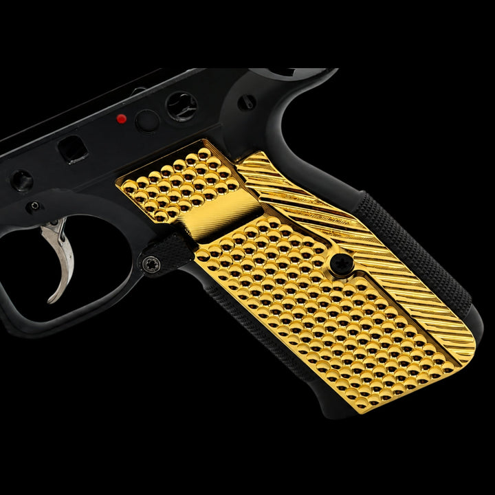CZ Shadow 2 Full-Length Brass Palmswell Grips