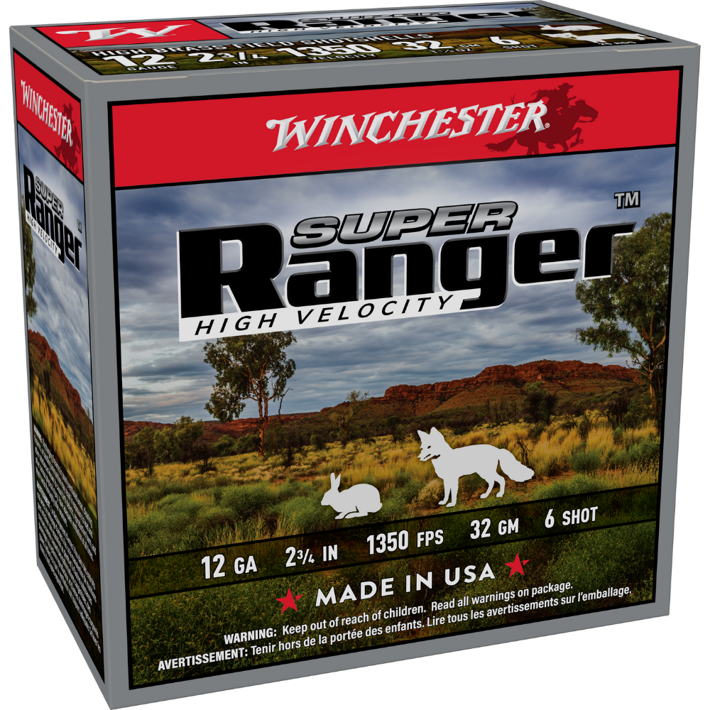 Winchester Super Ranger 12G 2-3/4" 32gm Shot Size 6