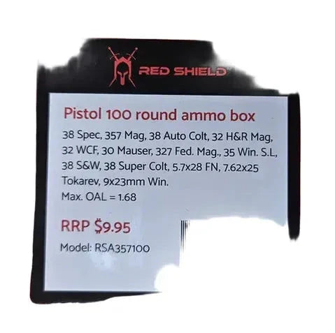 Red Shield Pistol .357 Mag - 100 Round