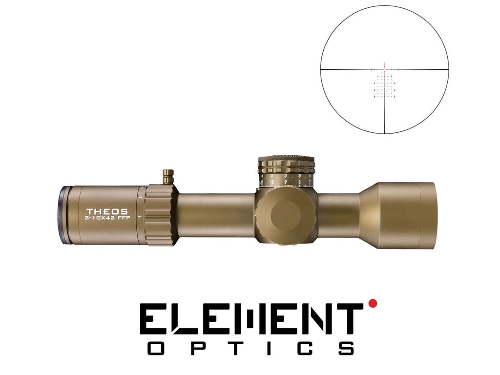 Element Optics THEOS 2-10X42 FFP MPR-1D MRAD - FDE