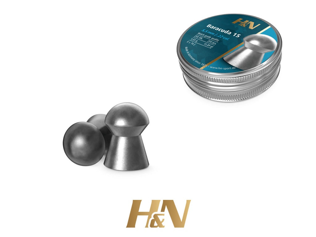 H&N Baracuda 15 .22 (5.52)/250PKT/50CTN