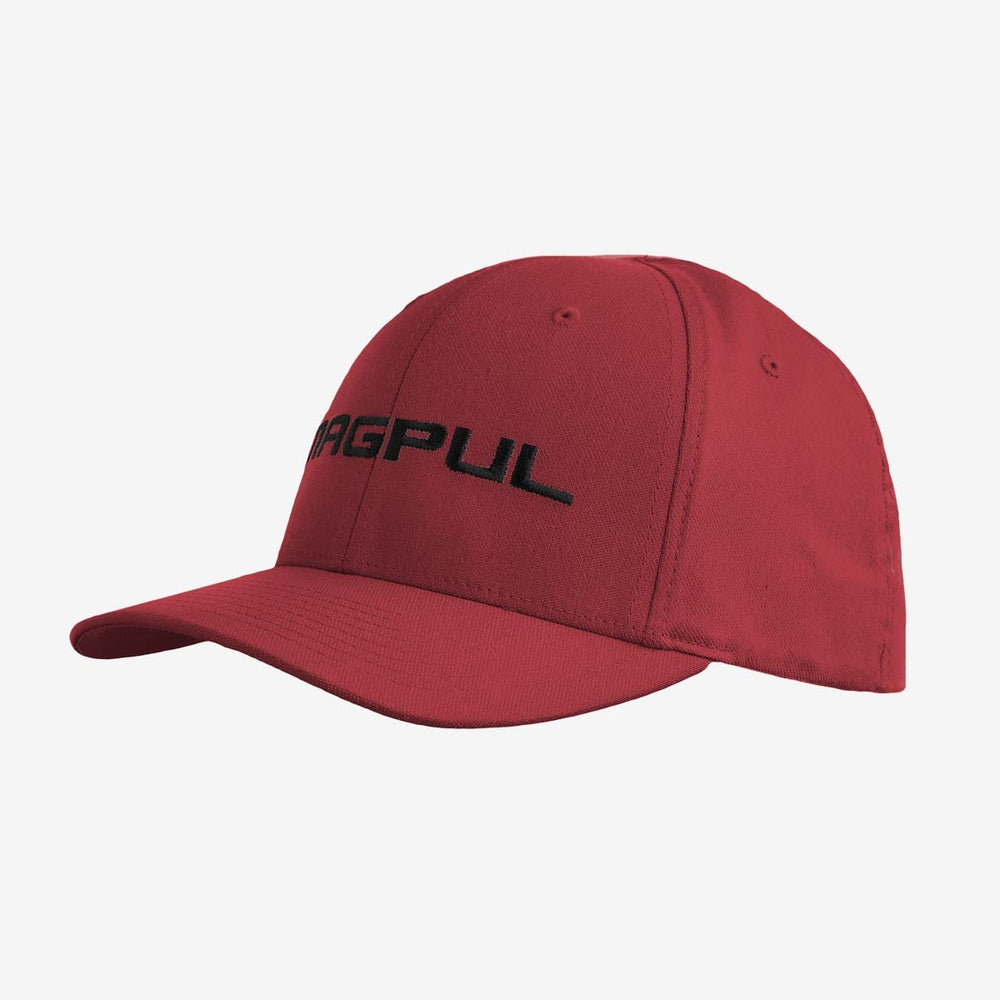 Magpul Wordmark Stretch Fit Hat Red L/XL