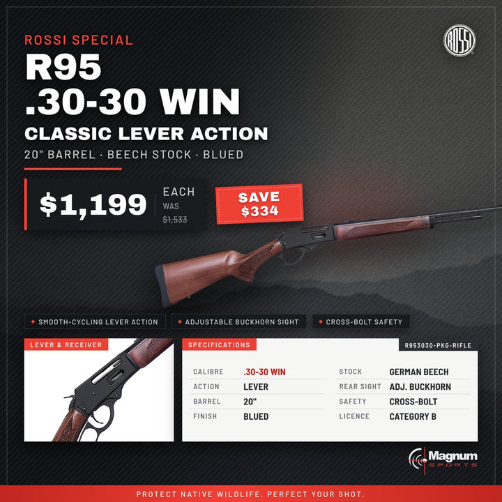 Rossi Special Package - Rifle Only - Magnum Sports advert, $1,199